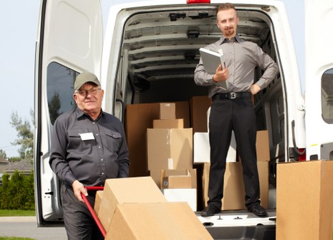 Moving van ready for collection and delivery jobs around Harrow