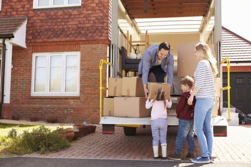 Professional movers handling a home relocation in Harrow