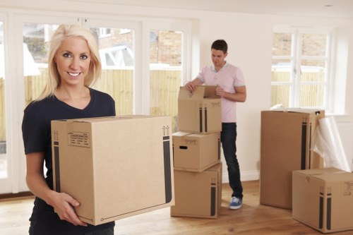 Customer booking a removals service with a van operator