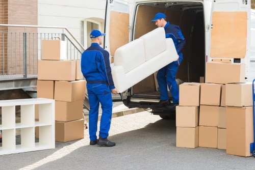 Risk assessment being carried out before a relocation job