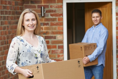 Loading a removals van for a house move in Harrow