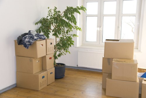 Removal van ready for a home move in Harrow