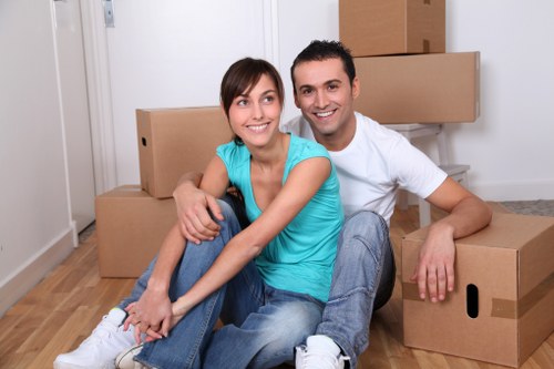 Professional packing and loading service for a local Harrow property move