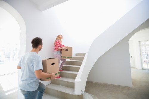 Business relocation team handling retail and office equipment in Harrow